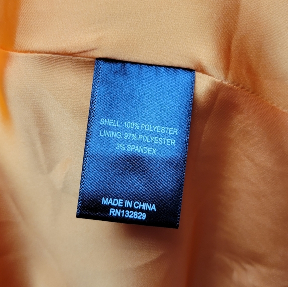 Revolve x Michael Costello Everett One Shoulder Orange Shift Dress Size Small - Picture 5 of 12